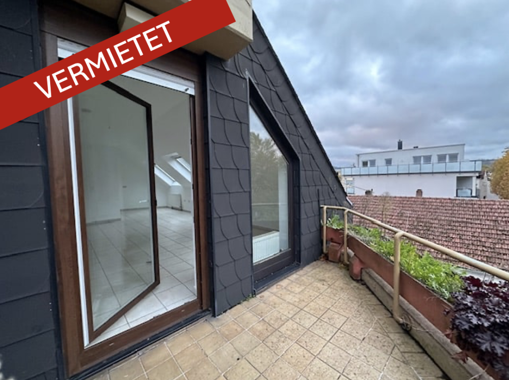 Balkon mit schöner Aussicht ins Grüne